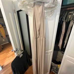 Show me your Mumu champagne dress ~ size XL